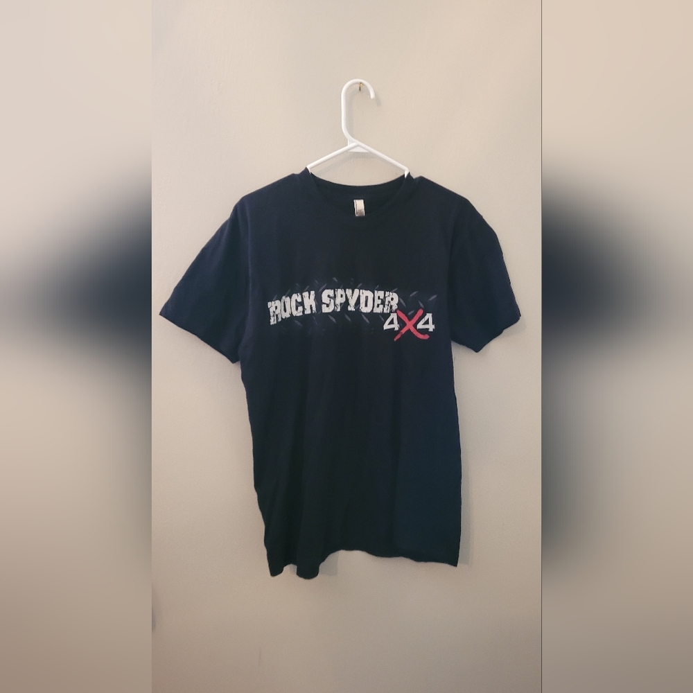 Mens Large rock spyder 4x4 cotton tee american apparel